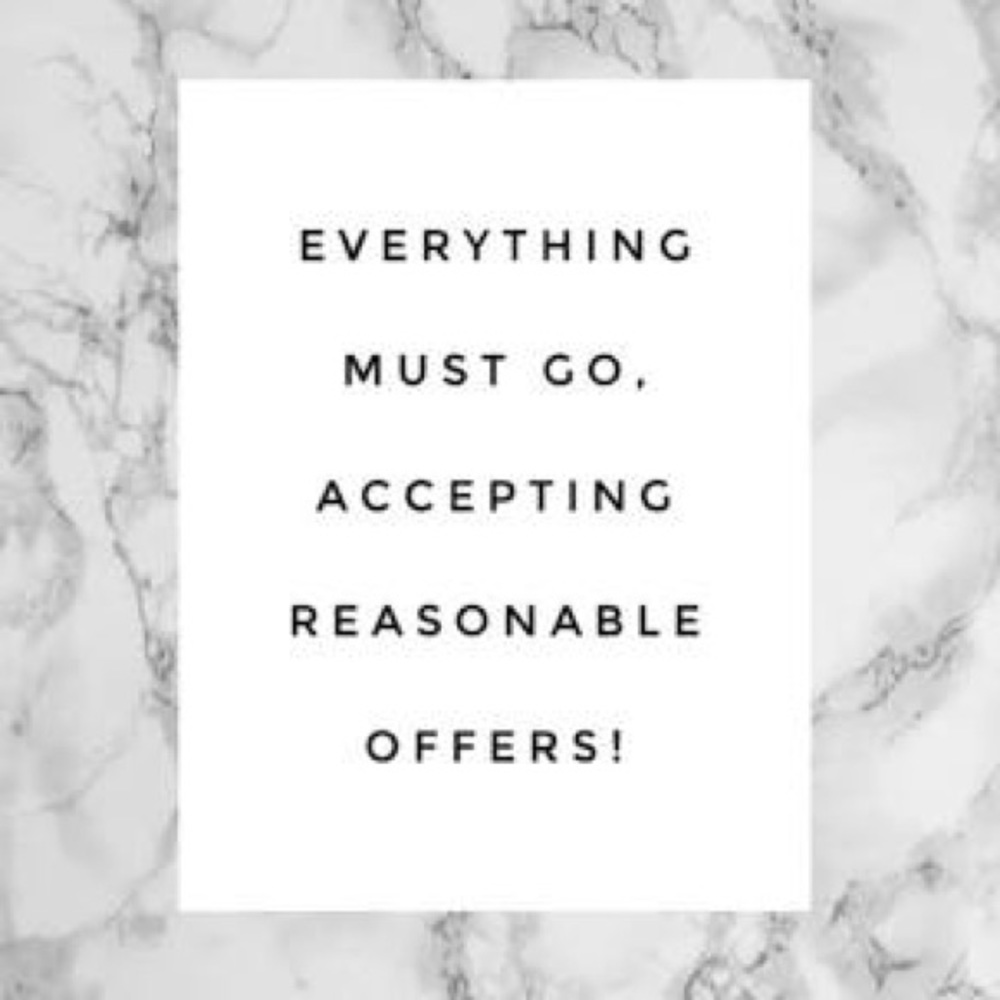 Make a reasonable offer let’s chat